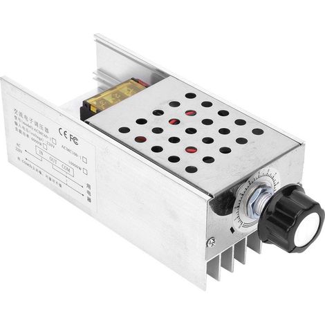 Régulateur de Tension SCR 6000W 220V, Conception à Double Panneau, Processus de Soudage Exquis, Longue Durée de Vie pour un Usage Domestique, Alliage D'aluminium (1/5)
