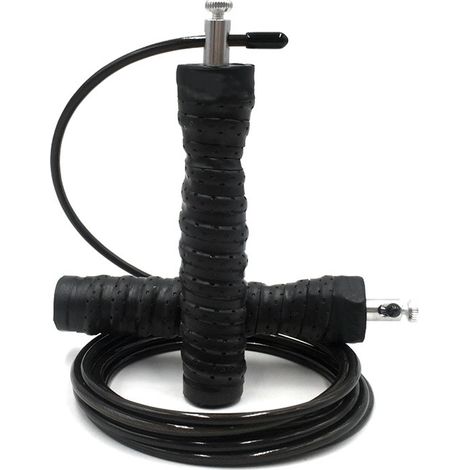 Corde à Sauter - Roulements à Billes Acier - Réglable en Longueur - Pour Fitness Adulte, Boxe, MMA - 1 Pièce (1/5)