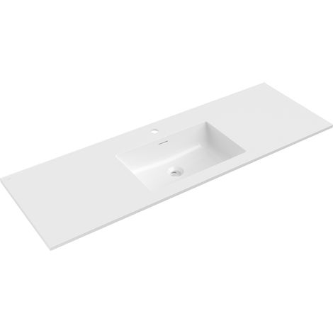 Mexen Otis eingebaute Waschbecken 141 x 46,5 cm, weiß glänzend - 25181400 (1/3)