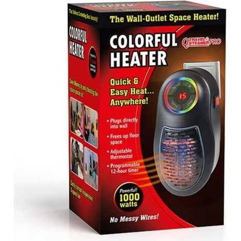 Mini Chauffage, radiateur électrique portable, radiateur de bureau pour le bureau et la maison, souffleur d'air chaud avec télécommande intelligente (1/5)