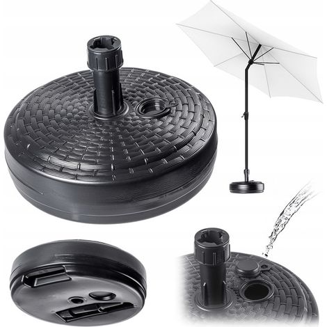 Base per ombrellone da giardino rotonda KADAX Supporto per ombrellone da giardino 39 cm Peso Grigio (1/5)