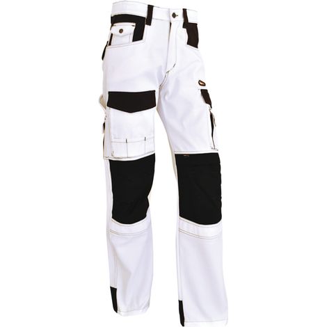 Pantalon Vepro Elite Extensible, Blanc/noir, Taille 42 - Vepro