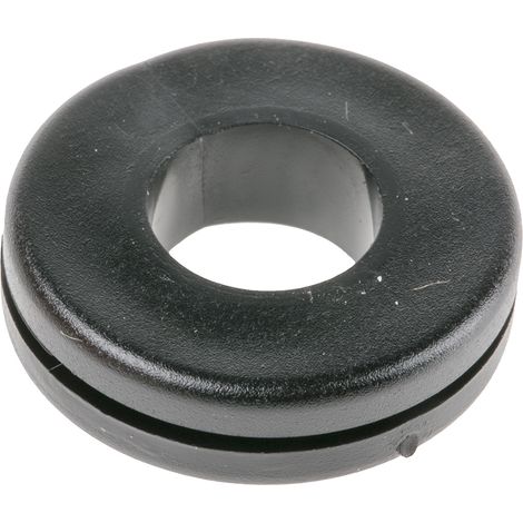 Passe-câble RS PRO en PVC, Ø câble max. 10mm, panneau 1mm max, Ø découpe 18mm ( Prix pour Sachet de 100 )