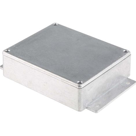 Boîtier RS PRO en Fonte d'aluminium, 149.8 x 100.2 x 35.6mm, Argent, Blindé ( Prix pour 1 ) (1/3)