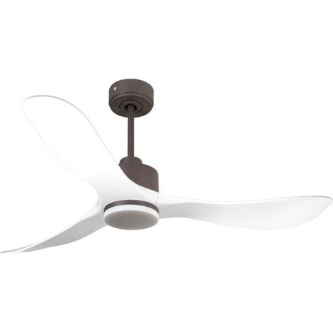 Modulo de KlassFan - Ventilateur de plafond DC Led Chocolat pales blanches thermostat 26 à 40 m² KlDC6SlimP3WiL1Chocslim (1/5)