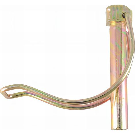 50 Goupilles Clips 1/2 Lune bichromatées (jaune/or) D8 x 60 mm - diamètre 8 mm - Longueur 45 mm mm - Diamètre 8 mm