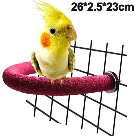 Perchoir En Bois - Support Courbé En U Pour Oiseaux - Pour Perroquets Et Poux De Chaleur - 1 Pièce (1/5)