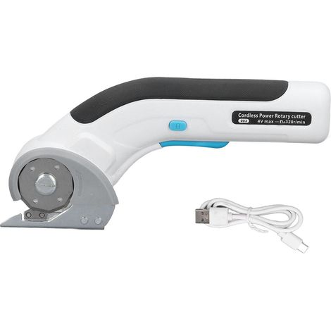 [JAMAIS UTILISÉ]Ciseaux électriques sans fil rechargeables pour couper les tissus avec verrouillage de sécurité, pour couvertures, tapis, rideaux, cuir et carton. (1/5)