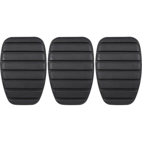 Couvre-pédales - 3 pièces - Caoutchouc - Antidérapants - Pour Megane Scenic Kangoo - 7,5 x 5 x 1,5 cm (1/5)