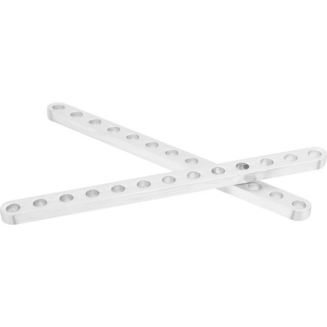 1 paire de poutres plates à 13 trous 4 x 8 x 104 mm 3102-0009-0104 Accessoire pour structure robotique (1/5)