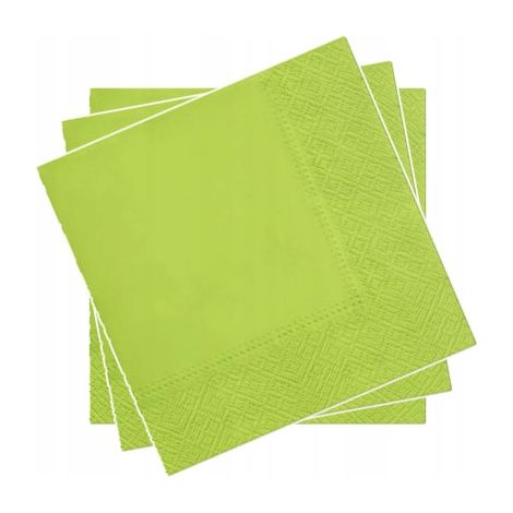 Servilletas de 3 capas, 20 unidades, color verde (verde hierba). (1/2)