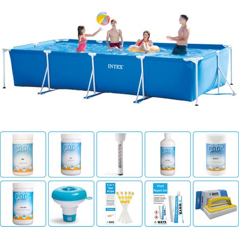 Intex Piscine Tubulaire Rectangulaire - 450x220x84 cm - 11-pièces  S43205 (1/5)