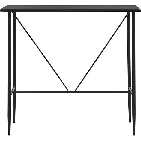 Maison Exclusive - Tavolo da Bar Nero 120x60x110 cm in MDF (1/5)