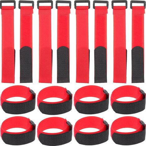 Sangles Scratch Réutilisables Nylon 20pcs pour Gestion de Câbles à Domicile Filet de Clôture 20x2cm (1/5)