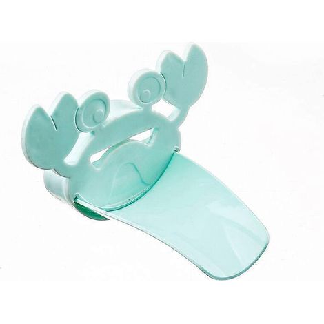 Lot de 2 rallonges de robinet pour enfant, rallonge de poignée pour le lavage des mains des bébés, accessoires de salle de bain (vert) 12,5 x 5,2 x 10 cm (1/5)