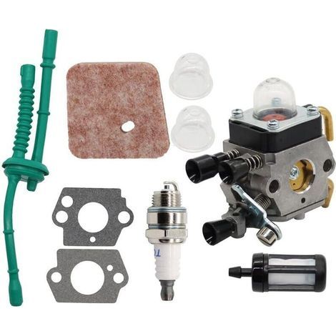 Vergaser-Reparatursatz für STIHL Rasenmäher FS85, FS38, FS45 und FS55 (ZAMA CIQ-S186A CARB) – Vergaser, Luftfilter, Kraftstoffleitungssatz, Zündkerzensatz (1/3)
