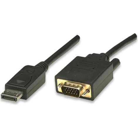 Câble de raccordement TECHly DisplayPort / VGA 3.00 m noir ICOC-DSP-V-030 Câble DisplayPort D626531 (1/4)