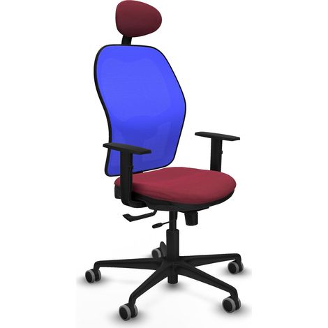 Sedia da ufficio piqueras y crespo Jorquera blu imbottitura schiuma (1/2)