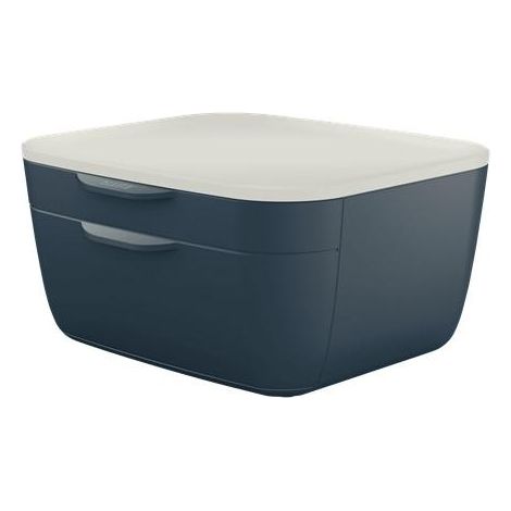 Fichero cajones de sobremesa leitz cosy 2 cajones gris (1/4)
