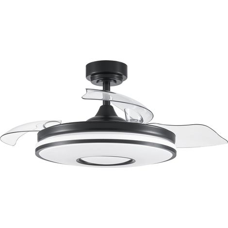 Ventilateur DC 72 W 7200 lm 3 pales 6 vitesses 108d 3000-4000-6000 K avec télécommande, mémoire et minuterie pour climatisation et confort. (1/2)