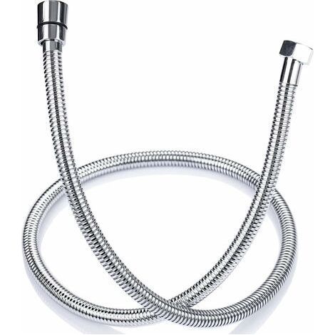 Flexible de Douche 1.5m en Acier Inoxydable Anti Torsion, Tuyau de Douche Raccord Standard G 1/2 Universel, Accessoires Salle de Bains Adaptable à Toutes les Douchettes (1/5)