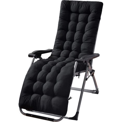Coussins pour chaise longue de patio, coussins pour transat, coussins pour chaise longue de voyage, coussins pour fauteuil de jardin, coussins pour chaise longue d'intérieur et d'extérieur (1/4)