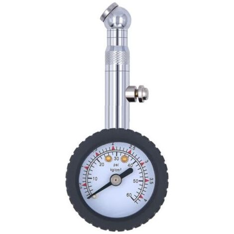 Manometre Pression Pneu, Jauge de Pression de Pneu Numérique Haute Précis 60 PSI, Portable Jauge de Pression, pour Voiture Camion SUV Moto Vélo (1/4)