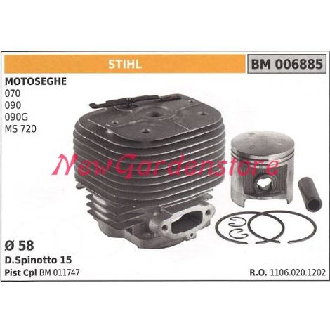 Segmentos de cilindro de pistón para motor de motosierra STIHL 070 090 090G MS 720 006885