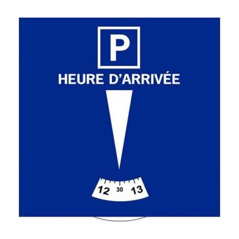 Disque de stationnement européen zone bleue