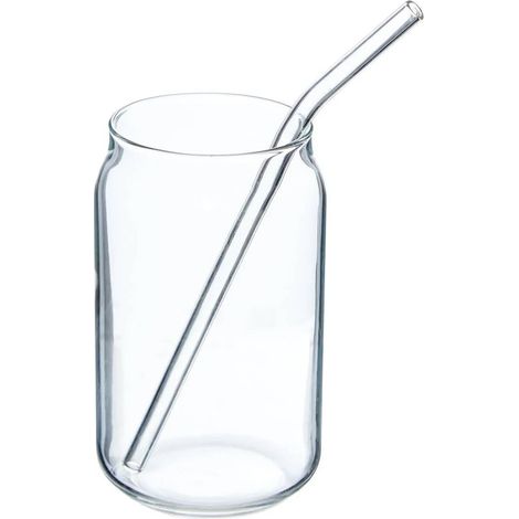 Verre Cannette Avec Paille "Julie" 52cl Transparent