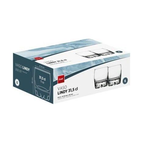 31,5 cls cok vaso lindy whisky bajo similar vaso galassia - caja 6 unidades