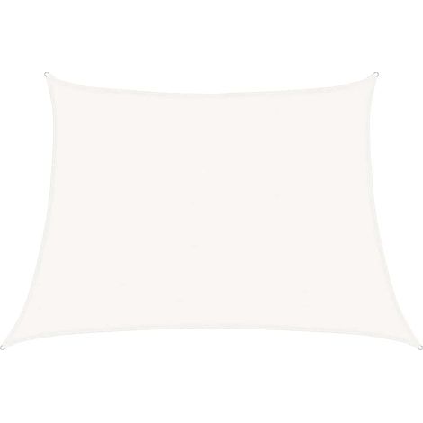 Maison Exclusive - Sonnensegel 160 g/m² Weiß 4/5x3 m HDPE (1/5)