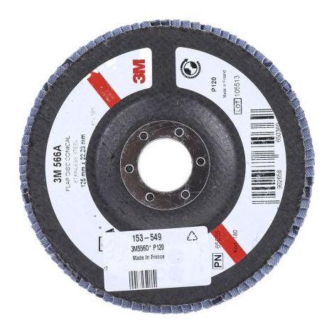 Disque abrasif 3M PN65026 566A, P120, Ø 125mm ( Prix pour 1 )