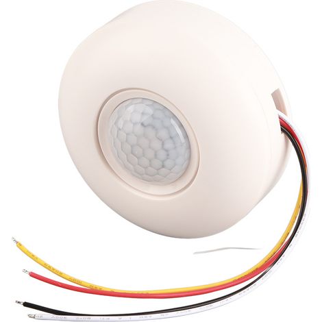 Interrupteur de Détection de Mouvement Infrarouge 360° avec Temporisation pour Plafonnier LED (1/5)