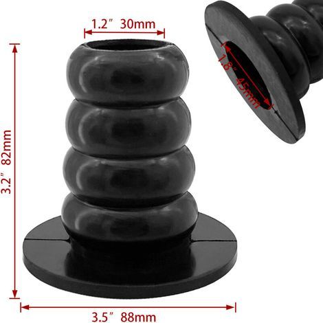 Gaine de protection de câble en caoutchouc noir, 8288 mm, gaine en caoutchouc à large ouverture, accessoires de quincaillerie marine et nautique. (1/3)