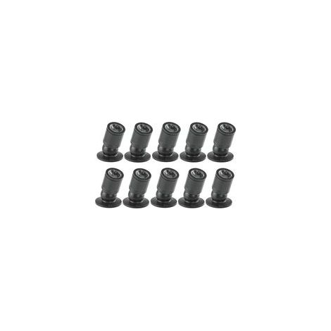 Downlight LED 1W Mini Spot Encastré au Plafond Encastré avec Pilote 100-265V AC pour Maison/Armoire à Bijoux/Salon, 10pcs (Noir, Lumière Chaude) (1/4)
