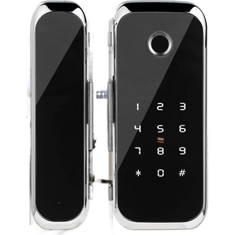 Verrouillage Intelligent Bluetooth Wi-FI Intelligent Appliquer Accès à l'empreinte biométrique Electronic Biométrique Office de vitre de la Porte coulissante Serrure de Porte d'entrée sans clé (1/5)