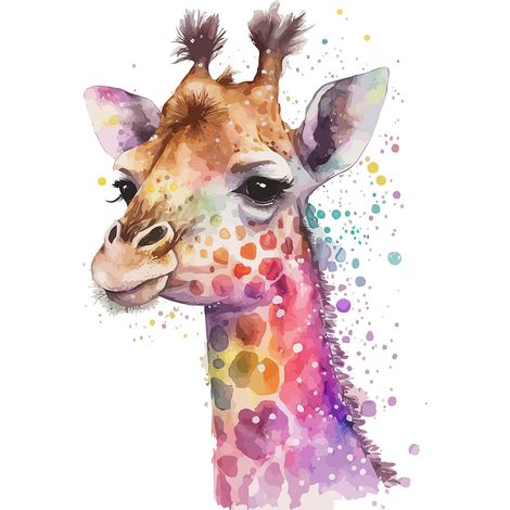 Papier peint panoramique Enfants - Girafe - 130 cm x 84 cm (1/2)