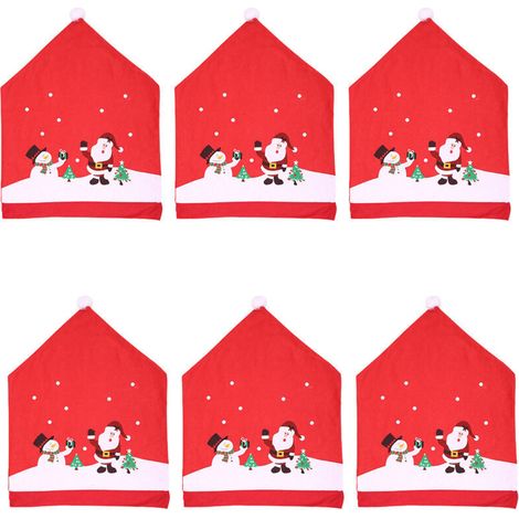 Jeffergarden Ensemble de chaises en tissu non tissé avec tabouret bonhomme de neige de dessin animé