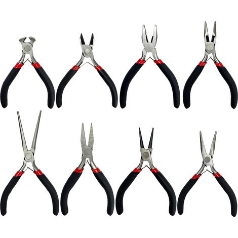 Coffret 8 PièCes Pince Bijoux, Pince de Precision Avec Sac de Rangement pour Les de la Fabrication de Bijoux et Les de Bricolage (1/5)