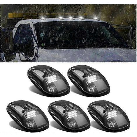 Feux de cabine solaires pour camion, 5 LED, feux de gabarit de toit sans fil