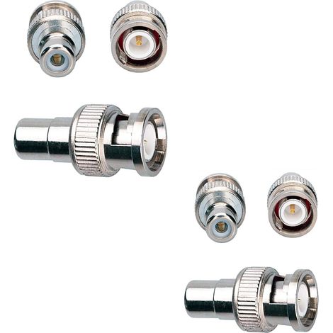 Adaptateur BNC vers RCA mâle vers RCA femelle Adaptateur coaxial connecteurs coupleurs pour caméra de surveillance TV en circuit fermé DVR Switcher TV câble (1/5)