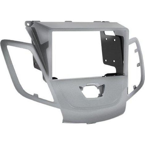 Facade autoradio 2Din compatible avec Ford Fiesta ap09 - argent - sans afficheur