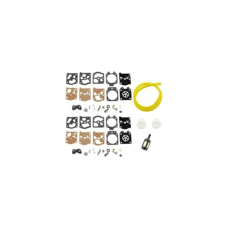 2x Kit de réparation de membrane de carburateur avec durite de carburant pour Carburateur Walbro K20-WAT WA WT Echo STIHL Homelite Husqvarna Echo Dolmar McCulloch Jonsered