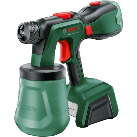 Bosch – Pistolet à peinture 18V – Technologie sans fil – Pression 2.5 bars – Buse 1.8mm – Pour peinture latex et vernis