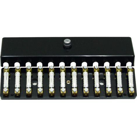 Caja de fusibles de tornillo de 12 pines y 8 A, compatible con Torpedo 180x25mm