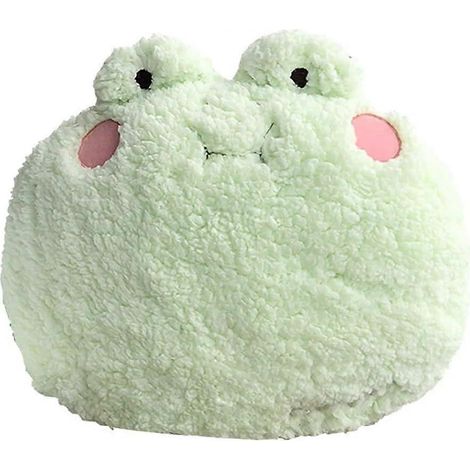 Coussin en peluche grenouille, animal en peluche grenouille (38 x 35 cm), coussin décoratif pour la maison, jouet grenouille, cadeau d'anniversaire, de Noël ou de voyage pour enfants, filles et garçon (1/5)
