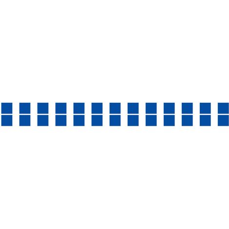 Lot 2 bandes 100mm x 1m - Double carrés Bleu - 4640785
