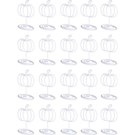 20 pièces Porte-Photos en Forme de Citrouille, Clips d'affichage de Cartes de numéro de Table pour réception de Mariage, fête d'anniversaire (1/5)