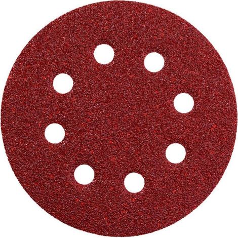 Metabo - Carta abrasiva per legno e metallo P180, diametro 125 mm, 25 pz 631588000